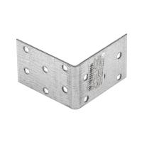 Крепежный уголок равносторонний 2 мм, KUR 60 x 60 x 40 мм Сибртех
