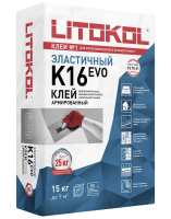 Клей фиброармированный для плитки Litokol Litolight K16 15 кг