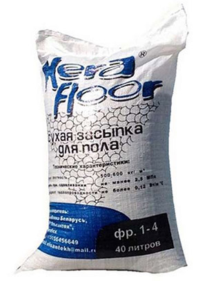 Засыпка сухая Kerafloor для пола 1-4 мм 40 л