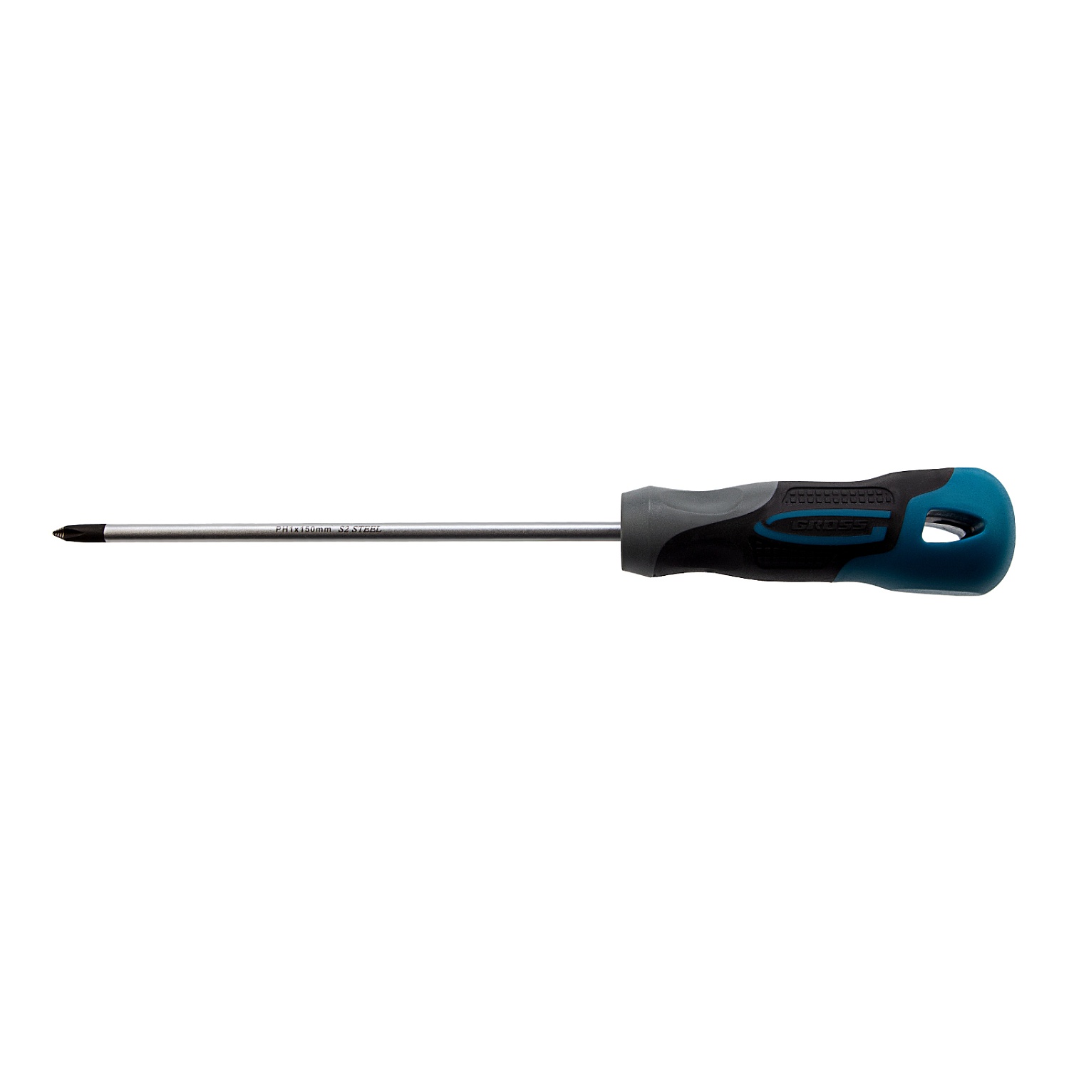 Отвертка PH1 x 150 мм, S2, трехкомпонентная ручка Gross
