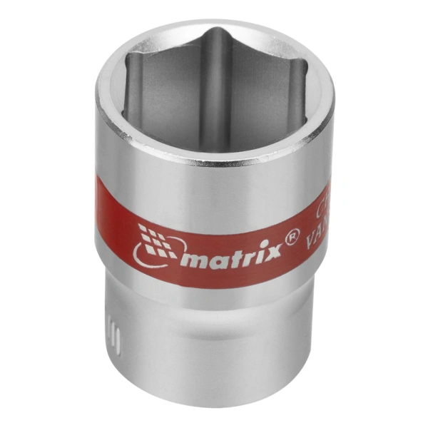 Набор торцевых головок 1/4", 6 гранные, CrV, 4-13мм, 10 штук Matrix
