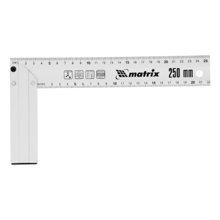 Угольник, 250 мм, алюминиевый, литой Matrix