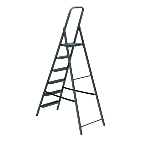 Стремянка 6 ступеней, компактная, стальная Сибртех